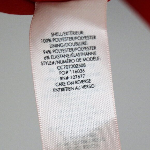 Alice + Olivia Red 3/4 Bell Sleeves V Neck Mini Shift Dress - Picture 14 of 16